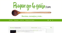 Desktop Screenshot of porqueyologuiso.com